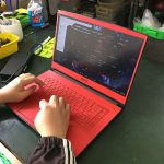 Vệ sinh Laptop MSI Gaming  với Skin đỏ chóe